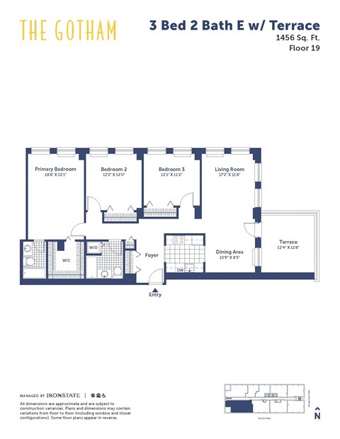 the address residence opera 3 bed 2 bath floor plan